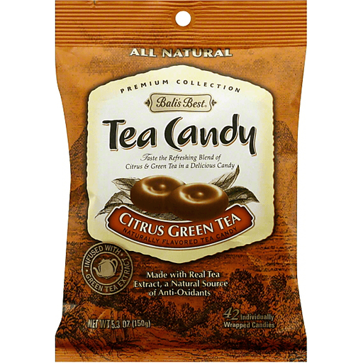 Bali's Best Citrus Green Tea Candy, 5.3-Ounce Bags