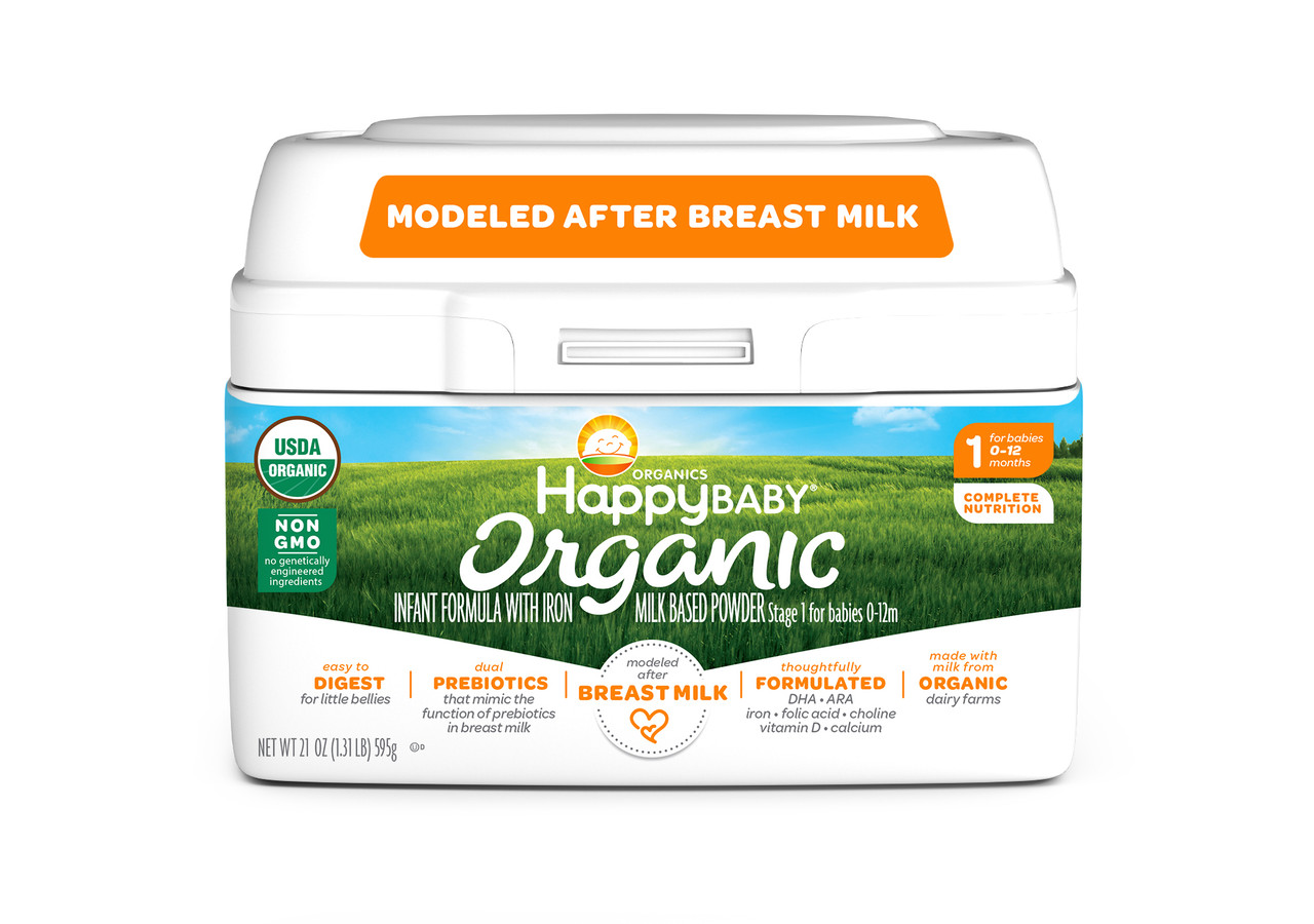 Happy Baby Organics Stage 1 Milk Based Powder Organic Infant Formula With Iron 21 Oz