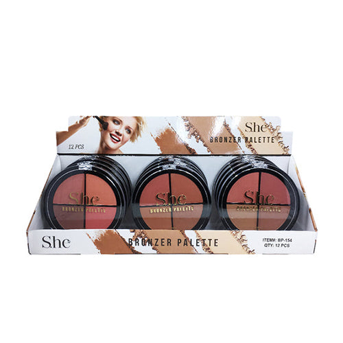 S.he Makeup Bronzer Palette Asst Clr