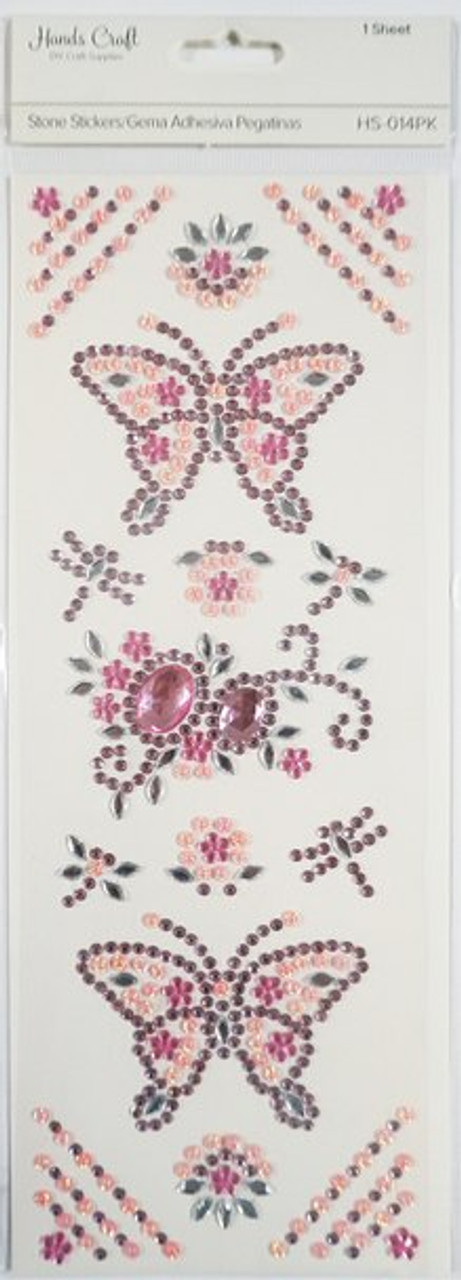 AngelsCraft Butterfly Stone Stickers