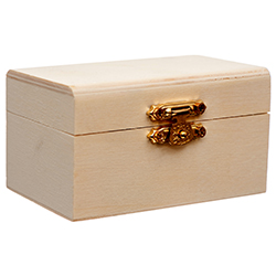 Wood Jewelry Box Flat Top