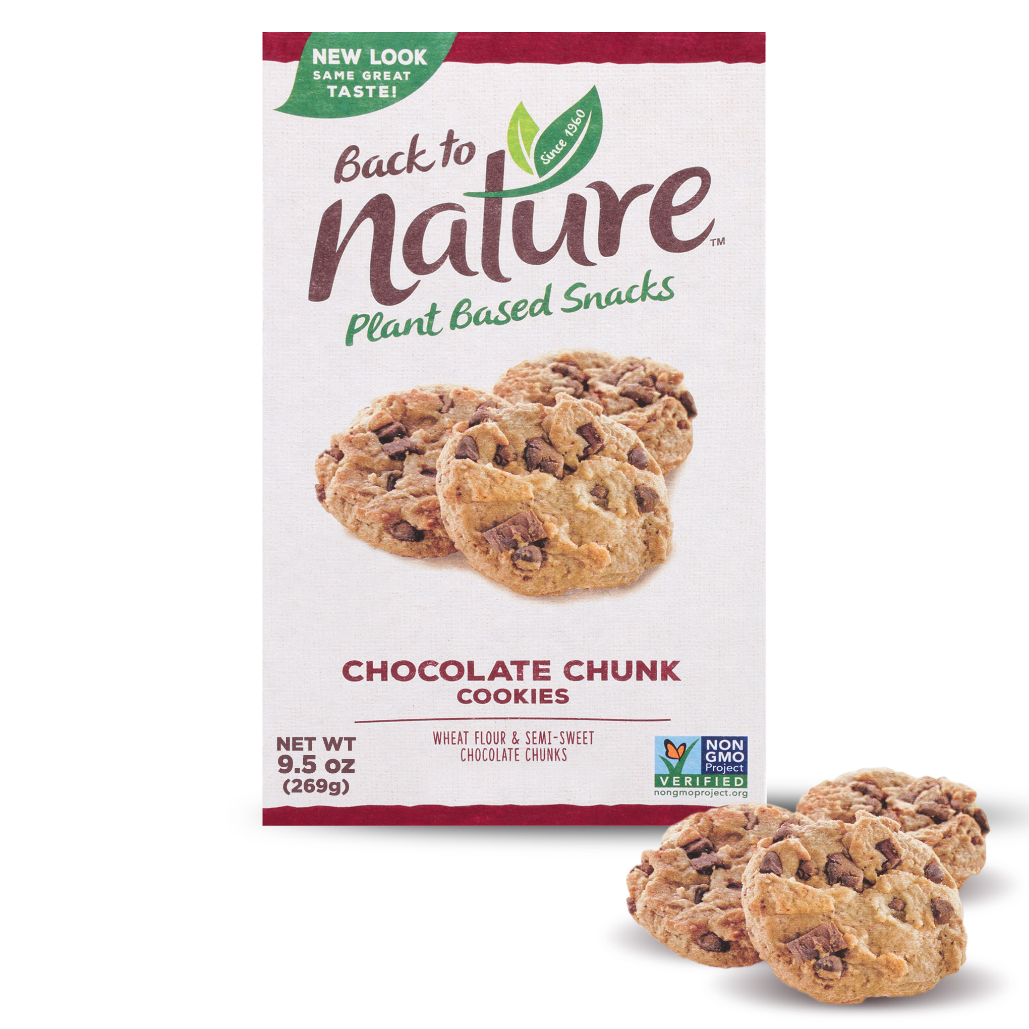 Back To Nature Chocolate Chunk Cookies 9.5 Oz Box - 6ct Case