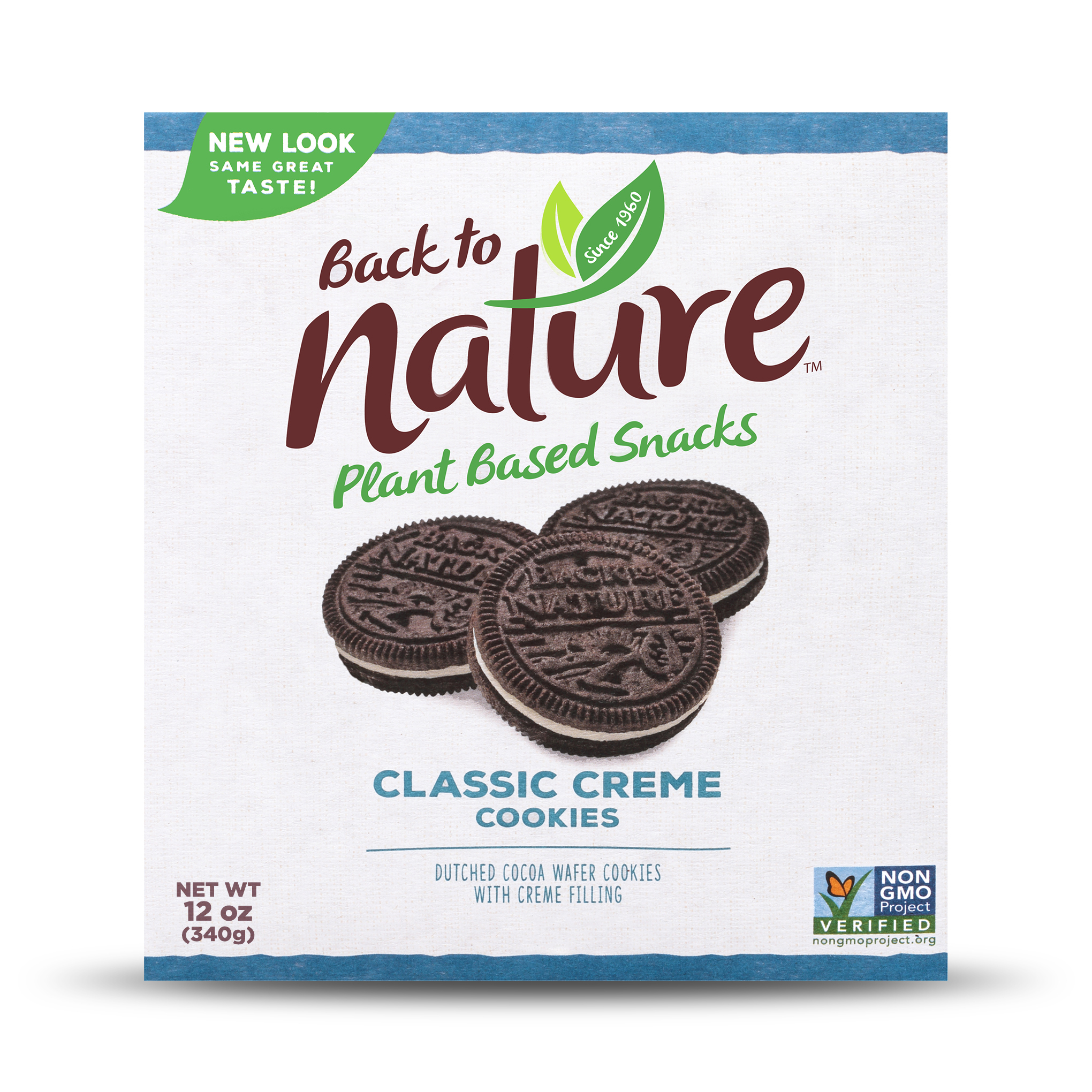 Back To Nature Plant Based Snacks Classic Creme Cookies 12 Oz. Box