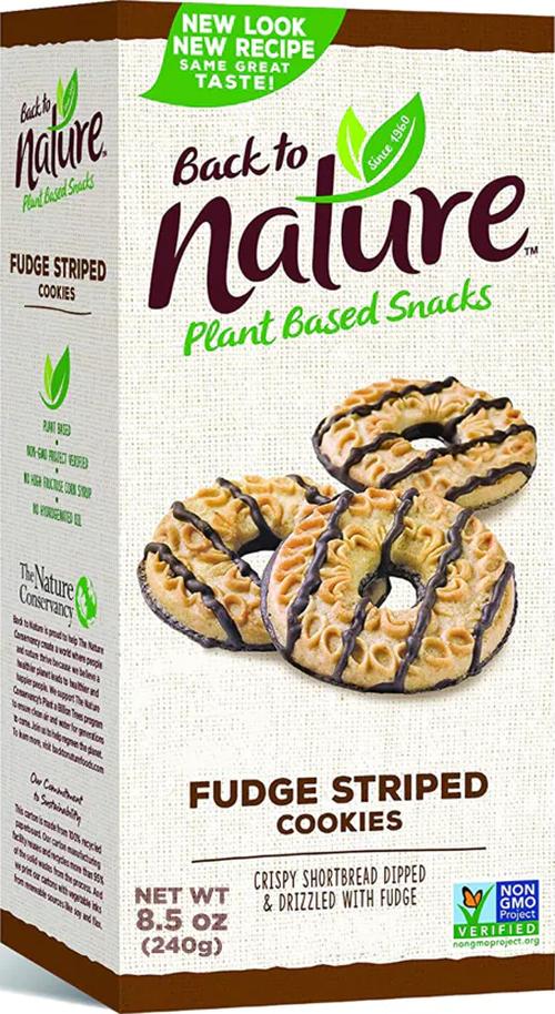 Back to Nature Fudge Striped Shortbread Cookies