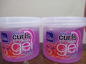 2x LA BELLA LOTS OF CURLS STYLING GEL LEVEL #8 12 OZ NEW Frizz Control