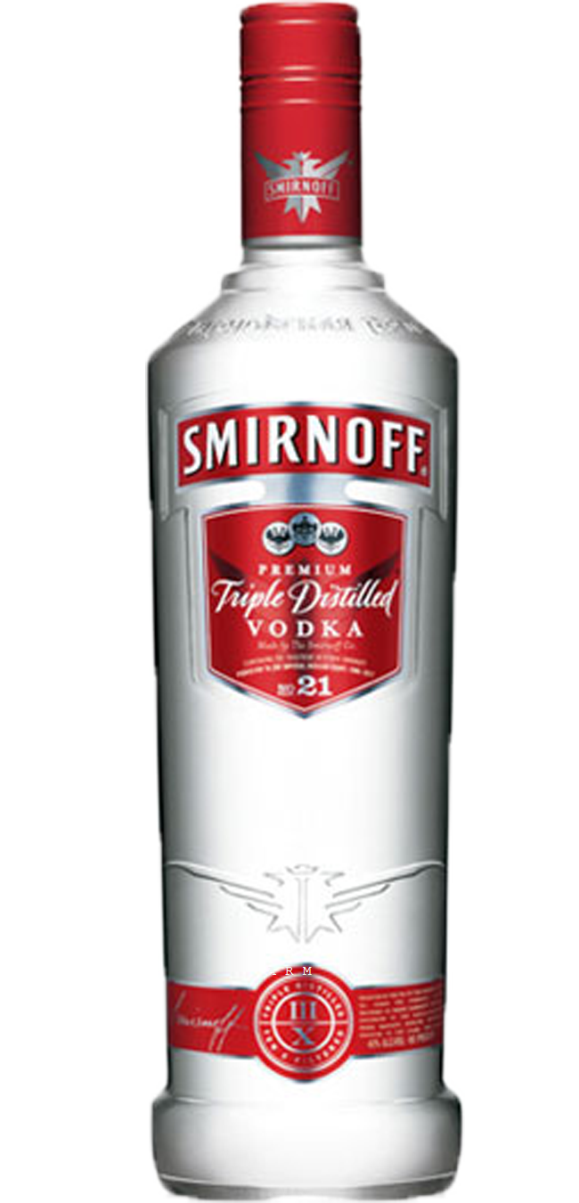 Smirnoff No. 21 80 Proof Vodka, 750 mL Glass Bottle