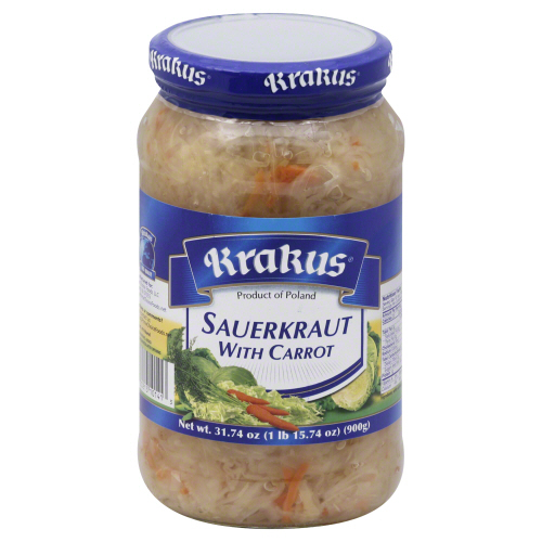 Krakus Sauerkraut With Carrot, 31.74 Oz