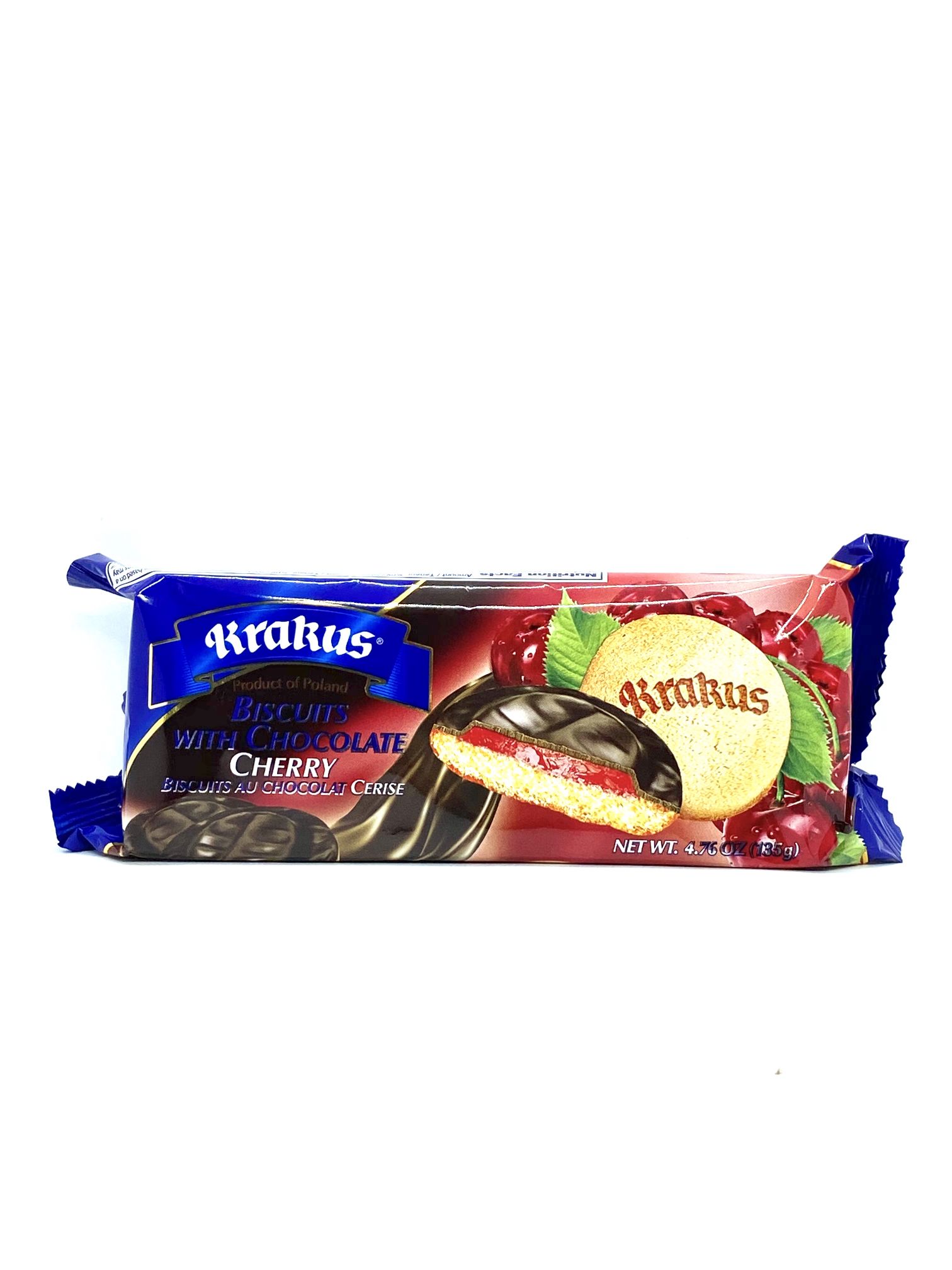 Krakus Biscuits, With Chocolate, Cherry