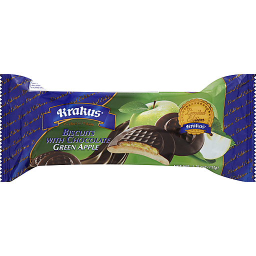 Krakus Green Apple Biscuit In Chocolate