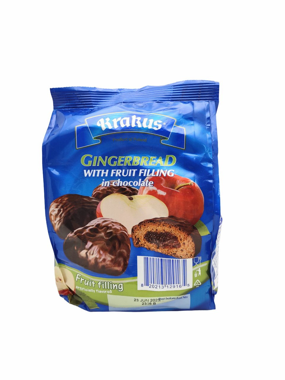 Krakus Gingerbread With Fruit Filling In Chocolate