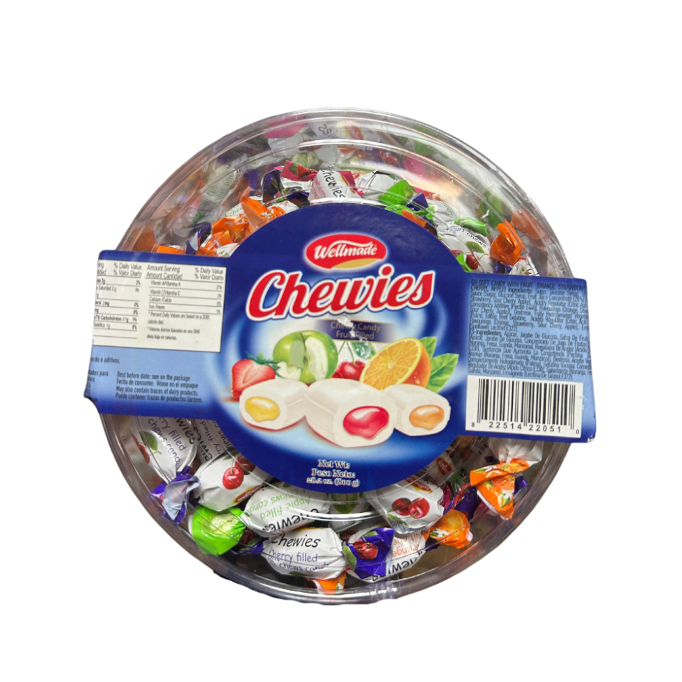 Wellmade Fruit Filled Chewy Candy (Wellmade) 800g (28.2 Oz)