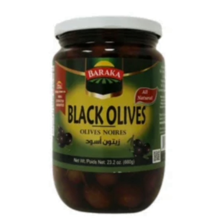 Baraka Black Olives 23.2Oz