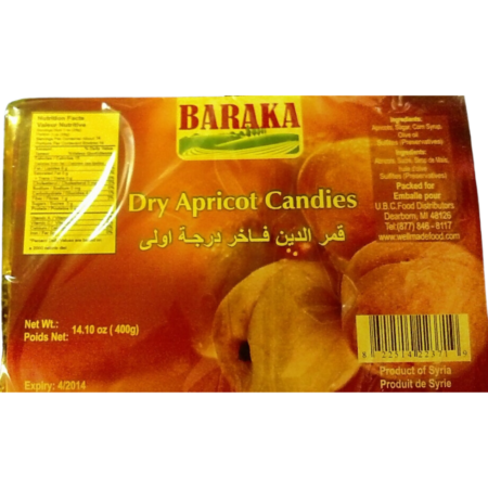 Baraka Dry Apricot Candy 14.10Oz