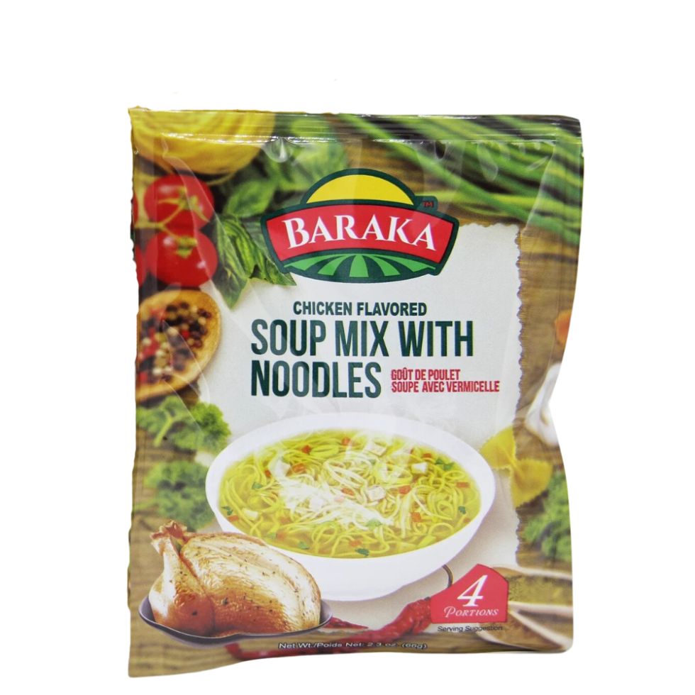 Baraka Soup Mix With Noodles – Chicken Flavour 66G