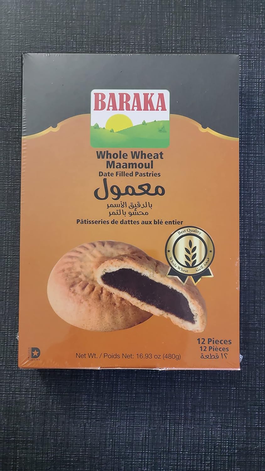 Baraka BARAKA* Whole Wheat Ma'amoul Date Filled Pastries