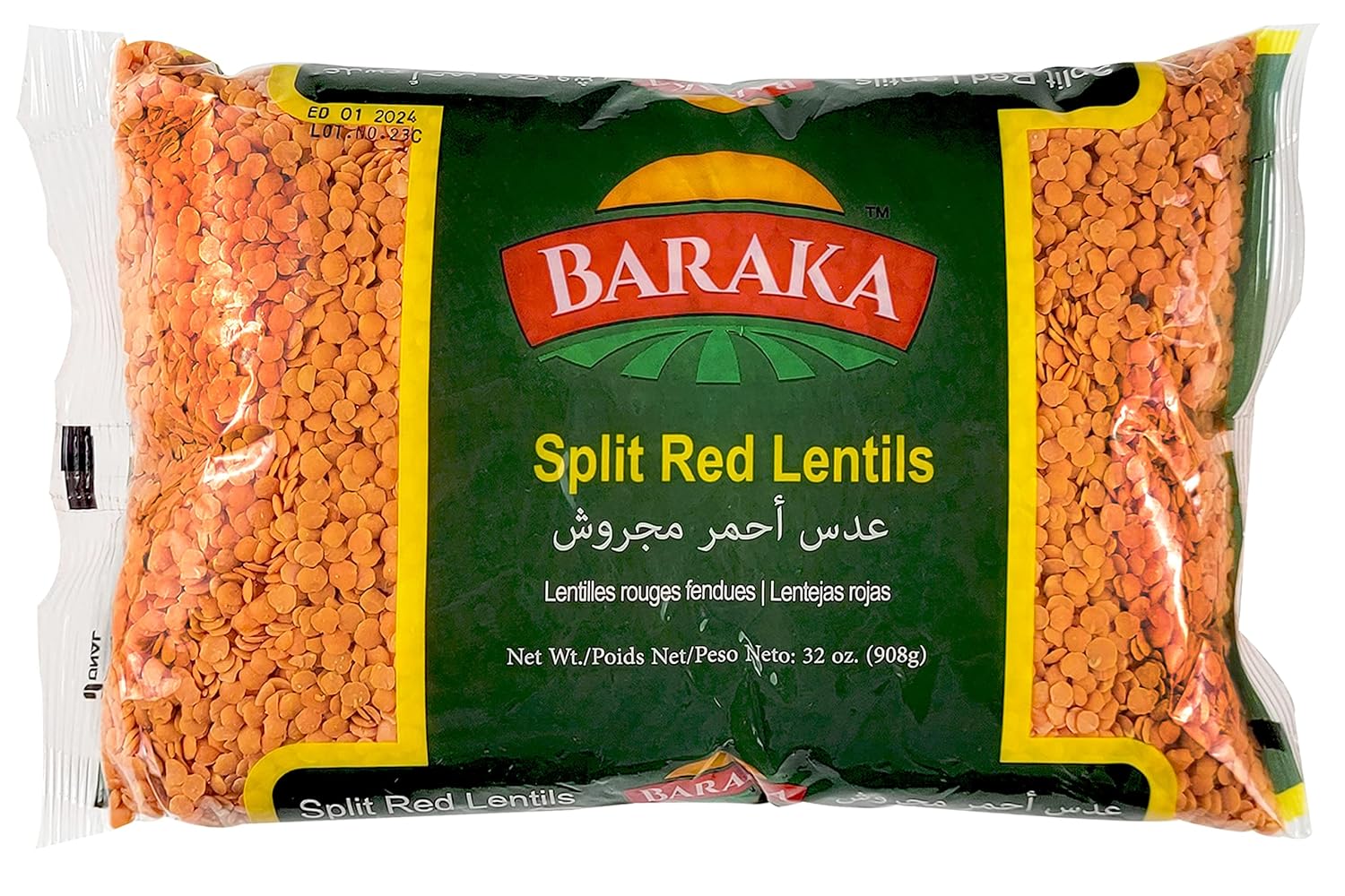 Baraka Dry Red Split Lentils