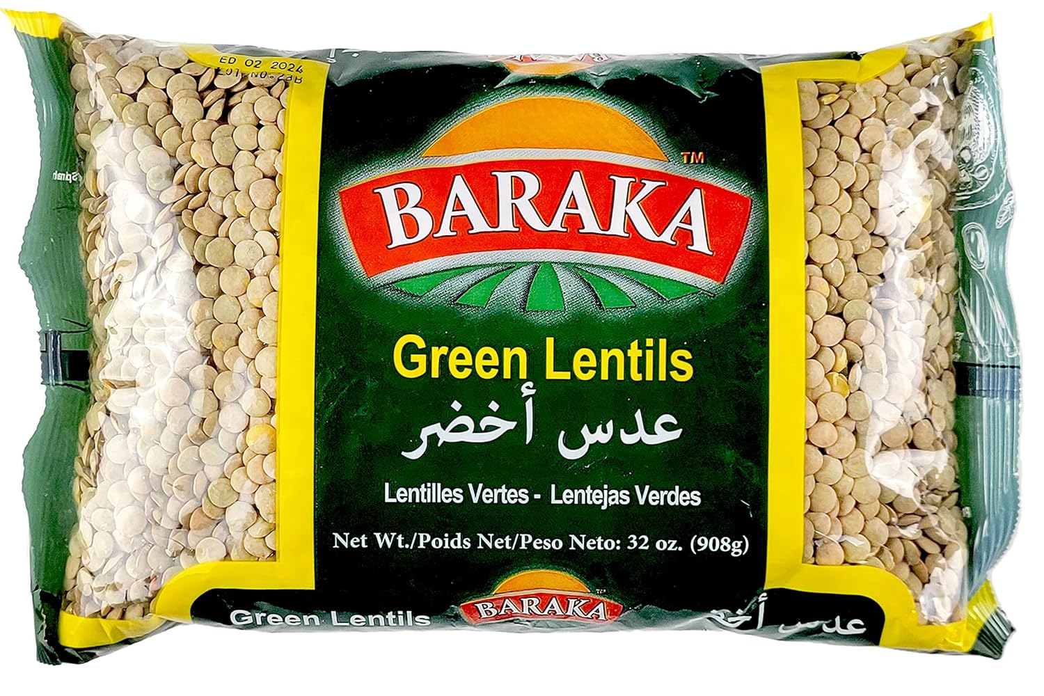 Baraka Lentejas Verdes A Granel Lentejas Secas Totalmente Naturales Sin Gluten, Sin Conservantes, Sin Aditivos, Perfectas Para Salsas, Sopas