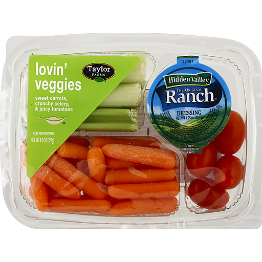Taylor Farms Foxy Vegetable Snack Tray