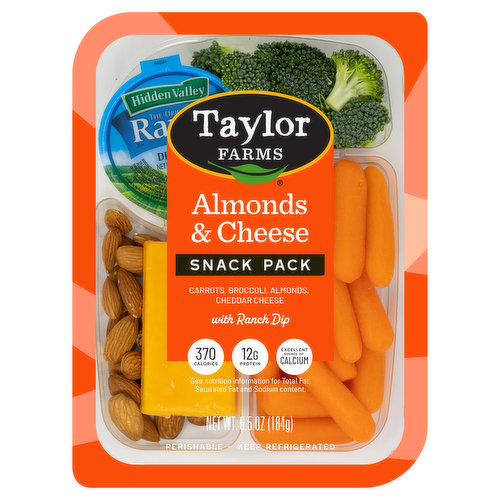 Taylor Farms Almonds & Cheese Snack Pack 6.5 Oz