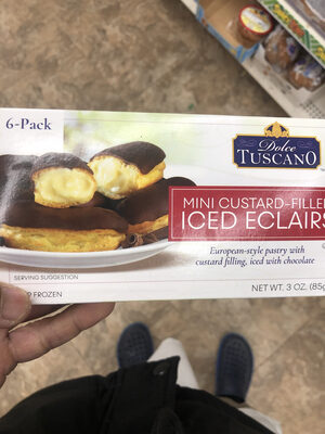 Mini Custard Filled Iced Eclairs - 3 Oz
