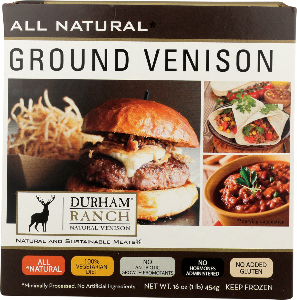Durham Ranch Ground Venison, 16 Oz
