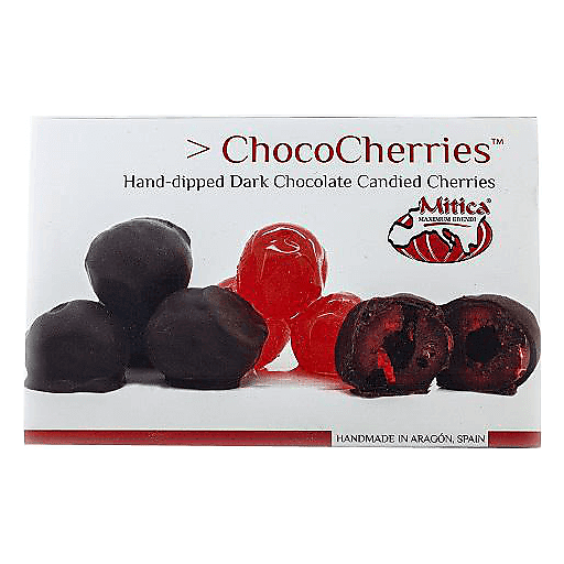 Mitica Chococherries Hand-dipped Dark Chocolate Candied Cherries