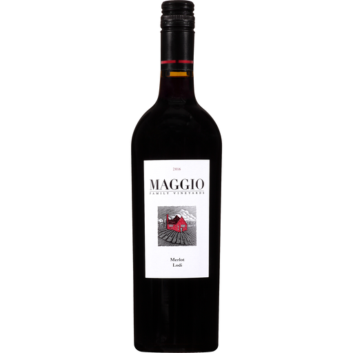 Maggio Family Vineyards 2016 Merlot Lodi Wine 750mL Glass Bottle