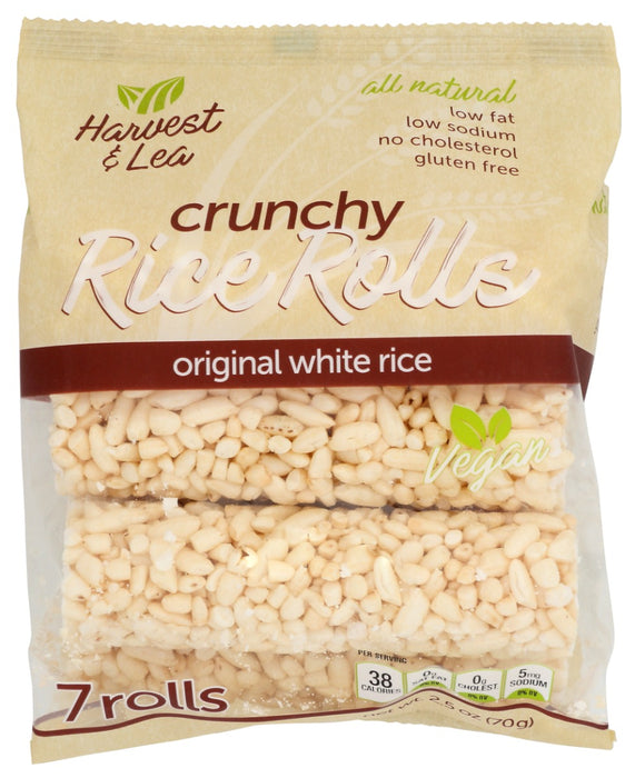 Harvest And Lea Crunchy White Rice Rolls, 2.5 Oz