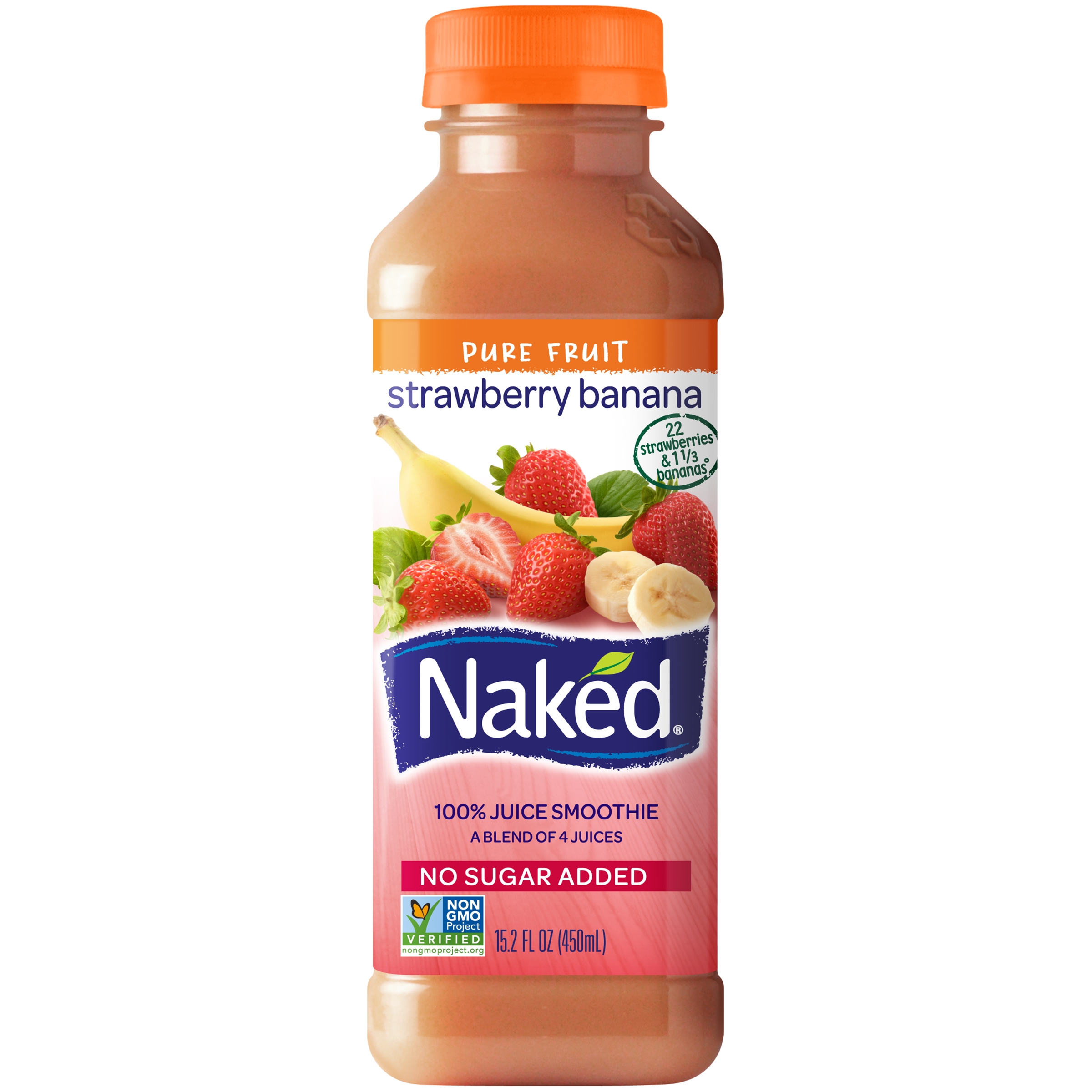 Naked Strawberry Banana Juice Smoothie - 15.2 Fl Oz