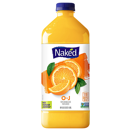 Naked O-J 100% Orange Juice 64 Fl Oz Bottle
