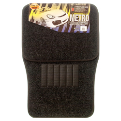 Bdk Cpr 4Pc Dark Gray Auto Floor Car Mats Carpet