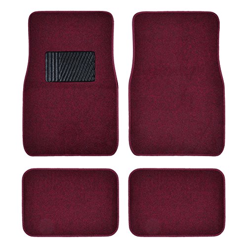 BDK Car Floor Mats 4 Pieces Carpet Protection - Universal Fit For Car, SUV, VA & Truck, Front & Rear