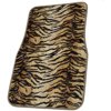 BDK Tiger Car Floor Mats, Animal Prints Mat, 4 Pieces, Beige