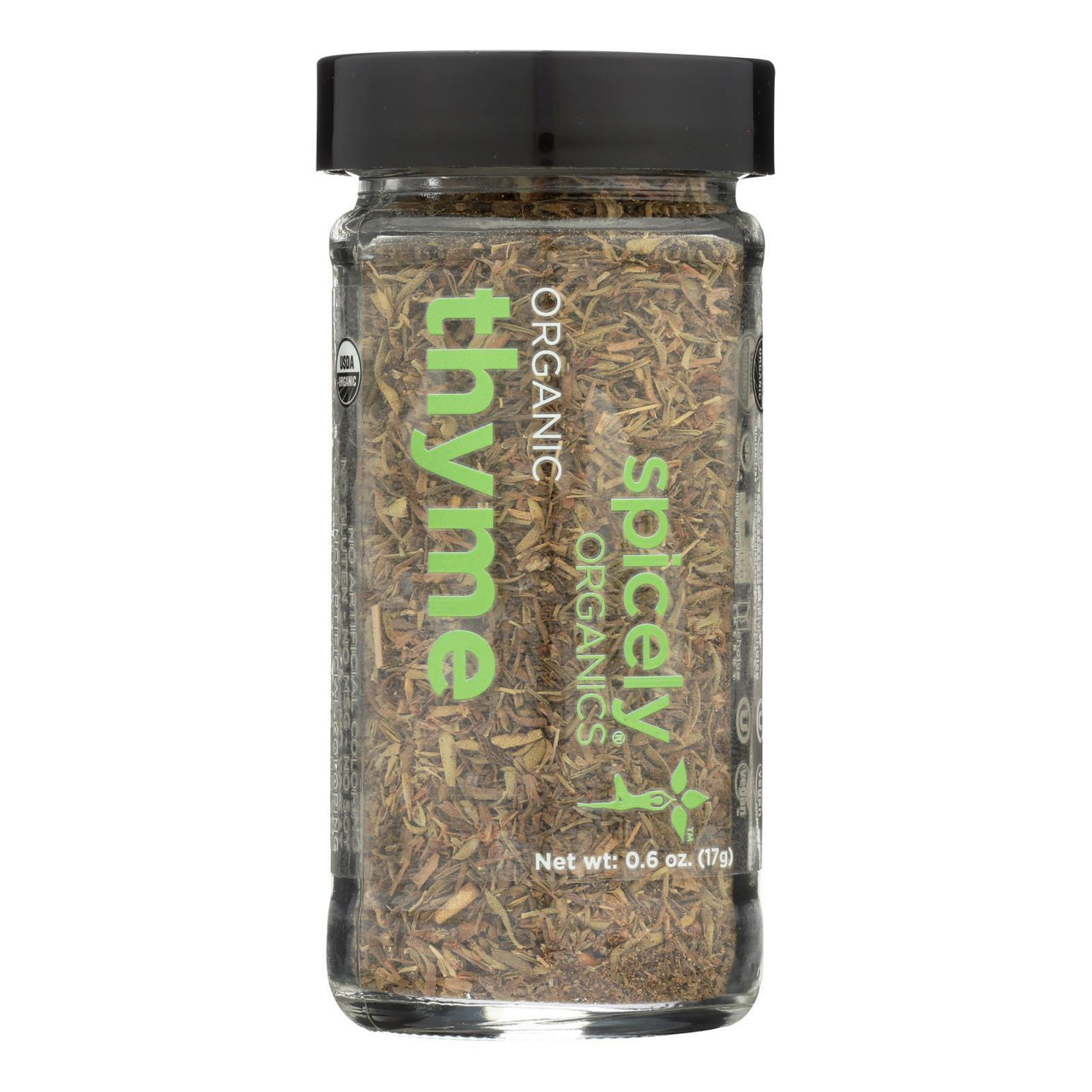 Spicely Organics Organic Thyme - Case Of 3 - 0.6 Oz