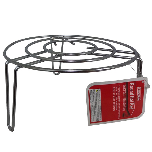 Hot Pad Metal Round 8.25 X 4in-whole
