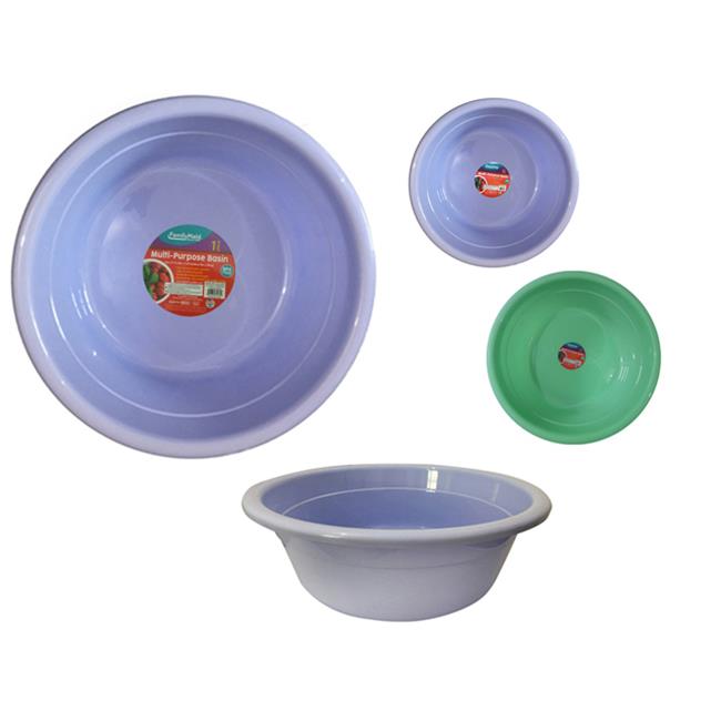 Family Maid Wash Basin Asst Solid Pastel Clrs Plstc-whole