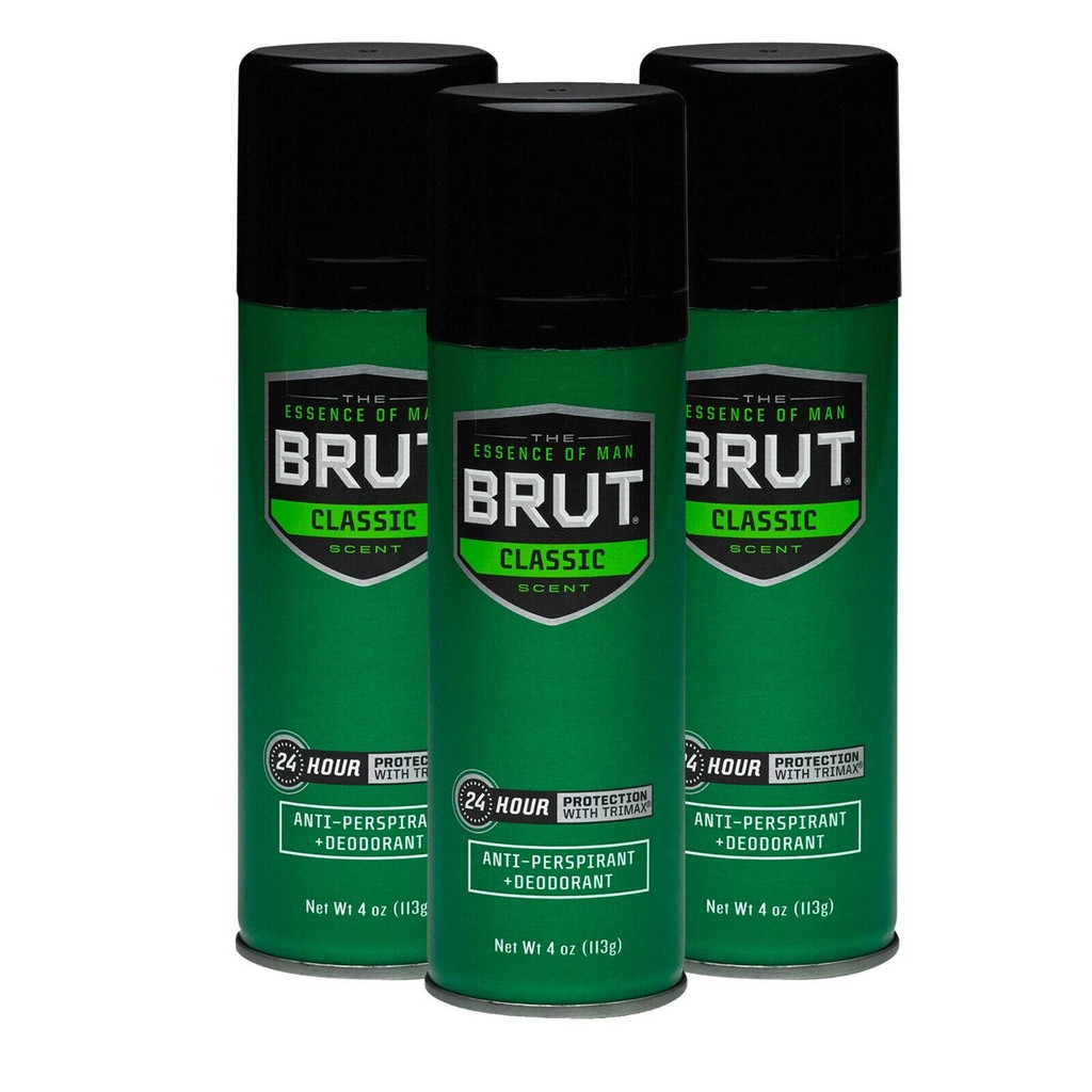 Brut Deodorant Spray Original Scent 4oz