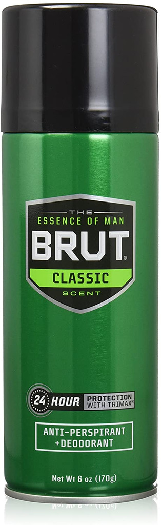 Brut Antiperspirant Deodorant Spray, Classic, 6 Oz