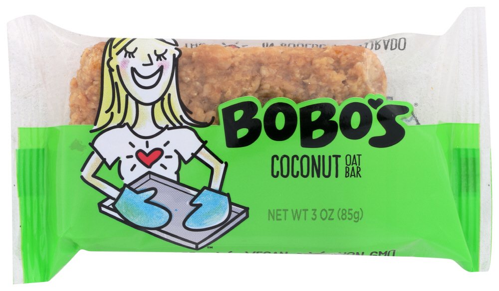 Bobo's Oat Bars All Natural Bar Coconut, 3 Oz (Case Of 4)