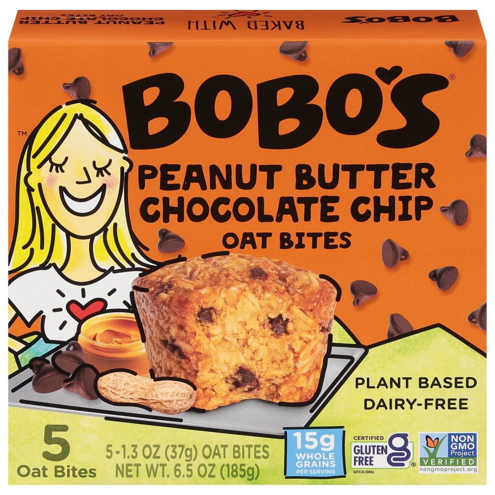 Bobo's Peanut Butter Chocolate Chip Oat Bites 5-1.3 Oz. Bars