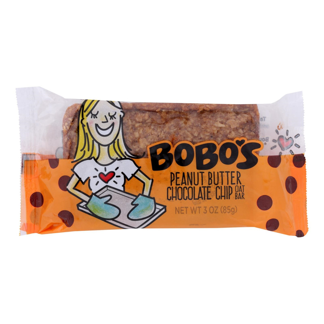 Bobo's Peanut Butter Chocolate Chip Oat Bar 3 Oz. Wrapper