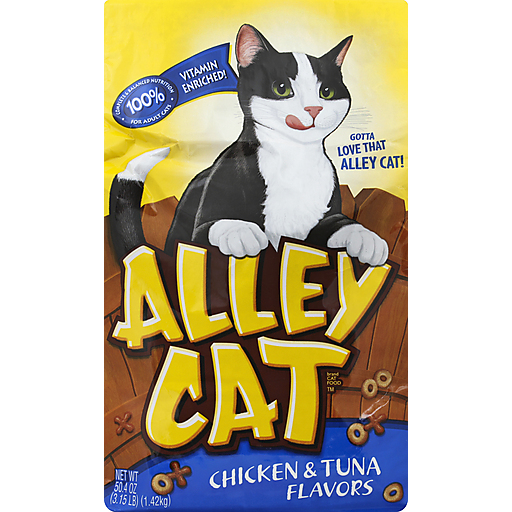 Alley Cat Brand Food Chicken & Tuna Flavors 3.15 Lb. Bag