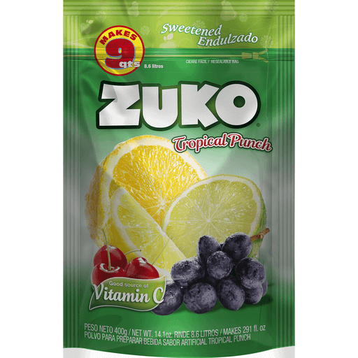 Zuko Instant Powder Drink, Tropical Punch