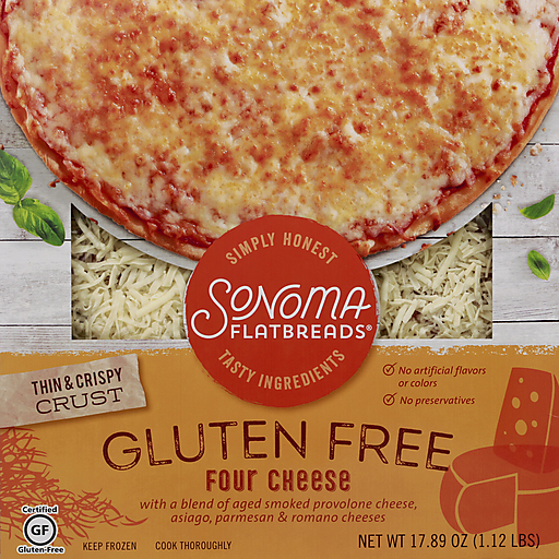 Sonoma Flatbreads Pizza, Gluten Free, Four Cheese