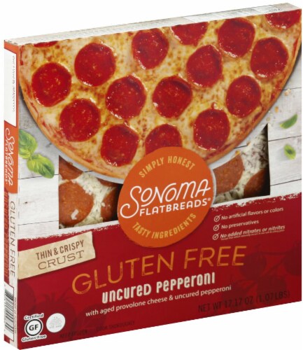 Sonoma Flatbreads Flatbread Uncured Pepperoni Gluten Free Pizza