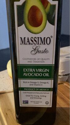 Massimo Gusto Extra Virgin Avocados Oil