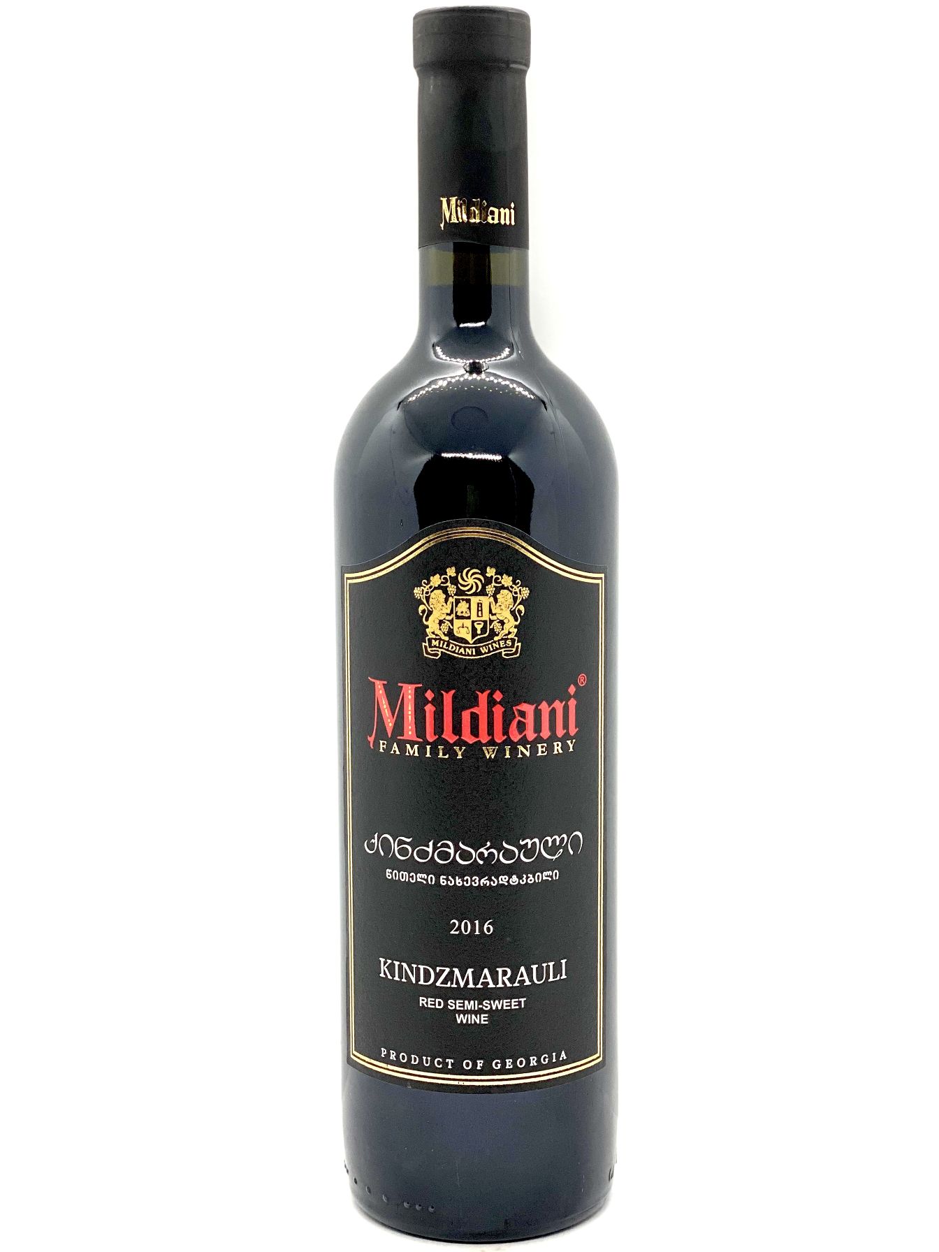 Mildiani "kindzmarauli" Red Semi - Sweet Wine 2016, 12.5% Alc. 750 Ml
