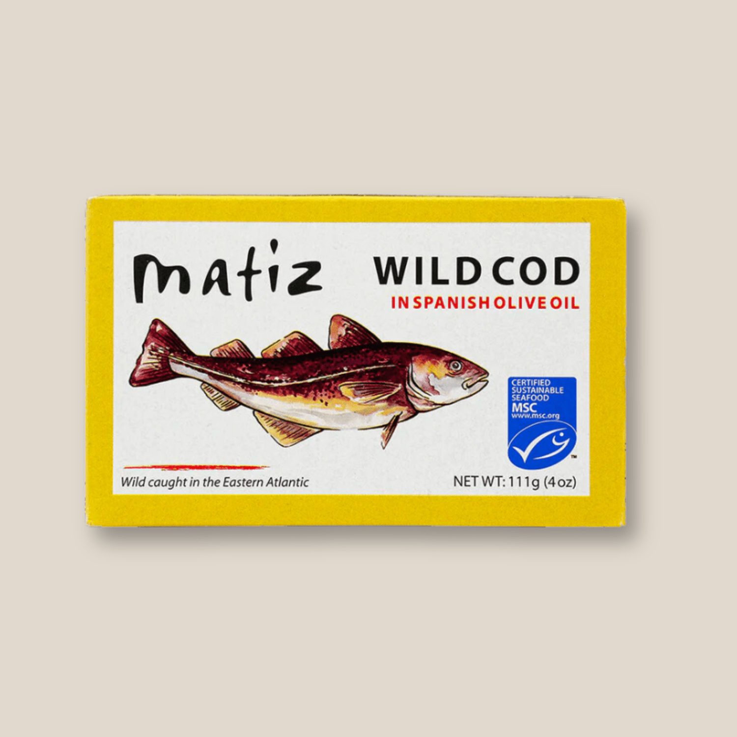 Matiz Wild Cod In Olive Oil 4oz