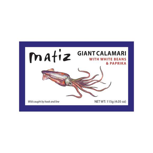 Matiz Out Giant Calamari With White Beans And Pimenton