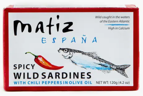 Matiz Spicy Wild Sardines With Chili Peppers In Olive Oil